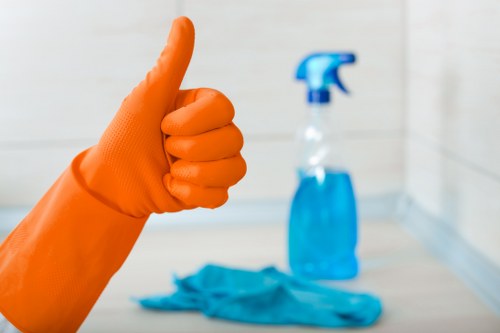 Hither Green carpet cleaning team preparing a property for service