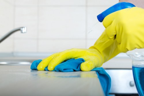Customer reviewing carpet cleaning payment options